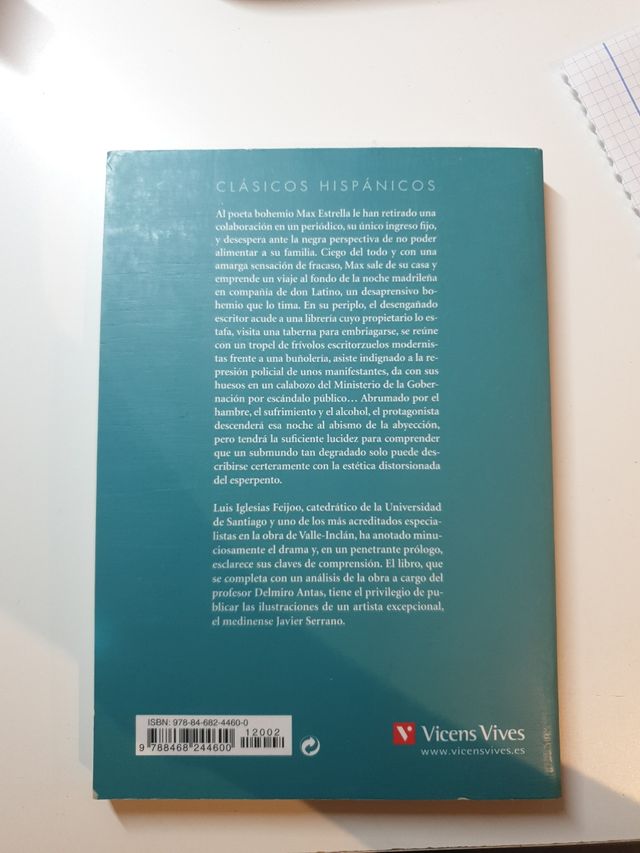 Luces de bohemia Vicens Vives