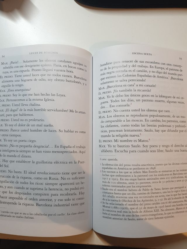 Luces de bohemia Vicens Vives