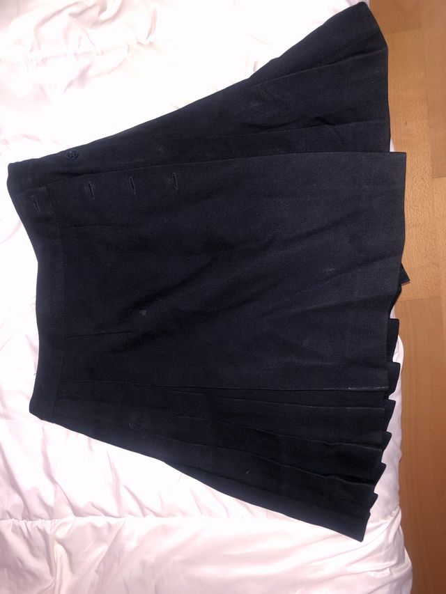 falda uniforme azul marino