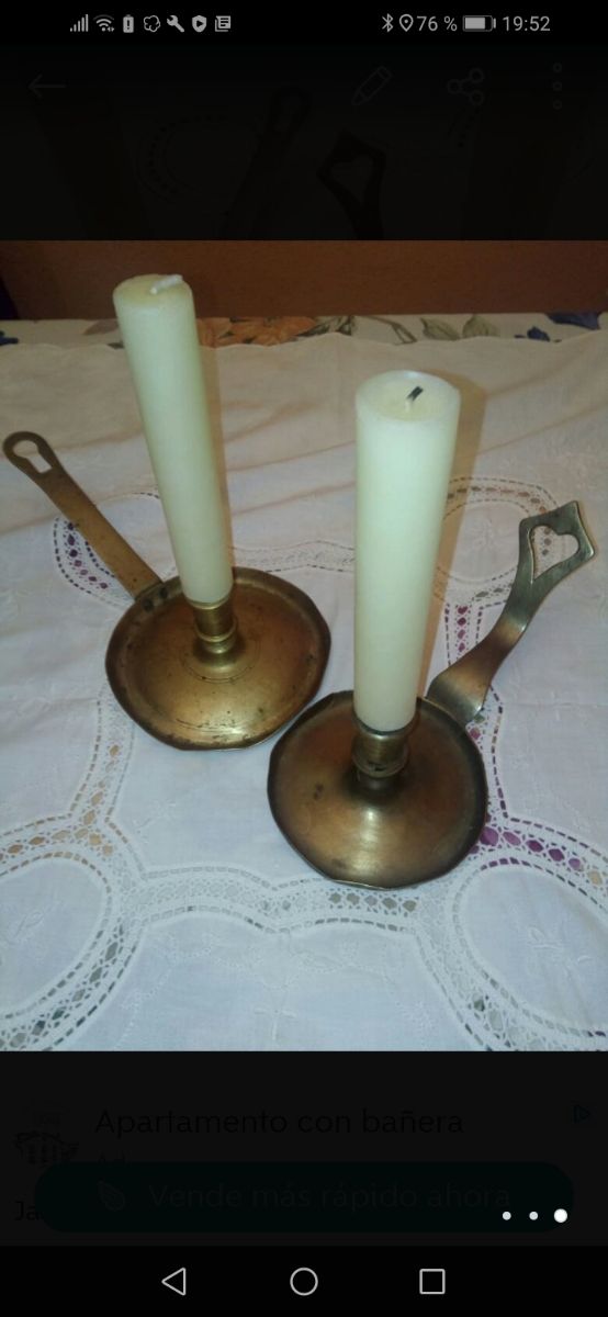 Palmatorias muy antiguas.