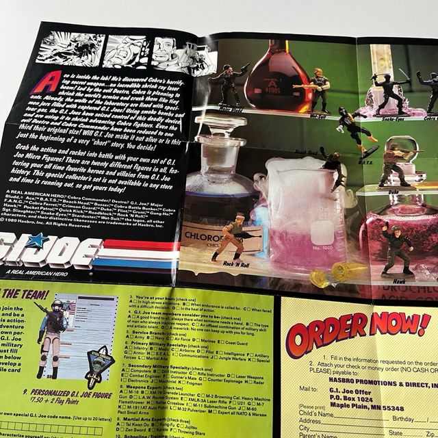 1989 Gi Joe Dossier Shrinking Joes