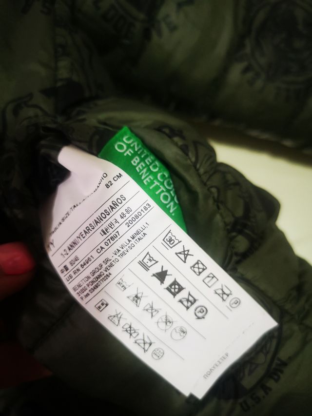 LOTE: 5 prendas abrigo niño 18/24 meses. Benetton