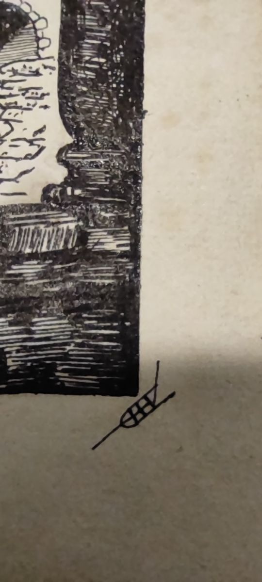 Grabado Castro Gil original