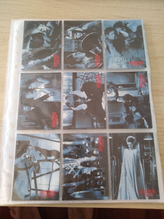 universal monsters trading cards silver screen