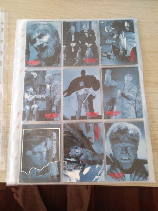 universal monsters trading cards silver screen