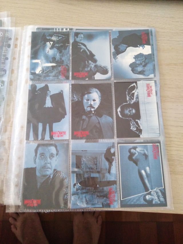 universal monsters trading cards silver screen