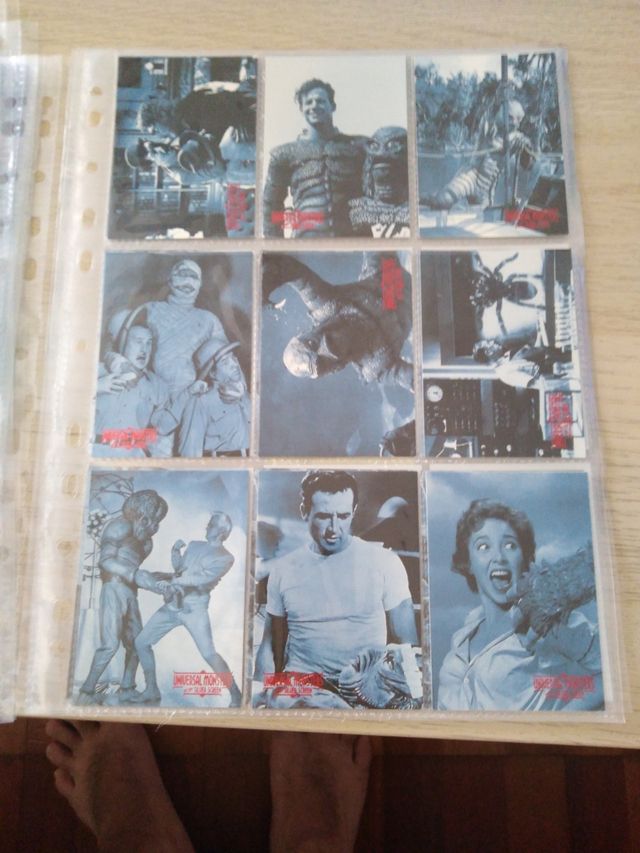 universal monsters trading cards silver screen