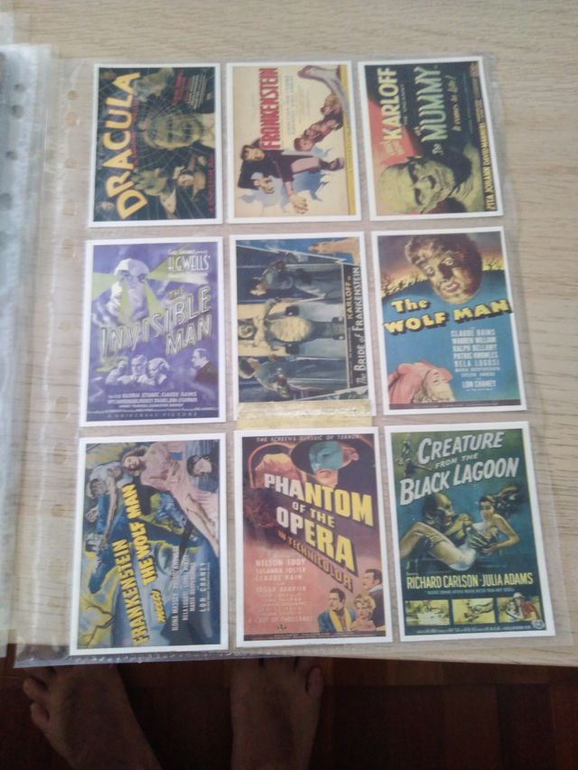 universal monsters trading cards silver screen