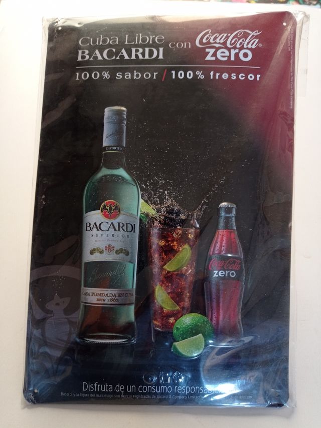 CARTELLO DISTINTIVO BACARDI/COCA-COLA