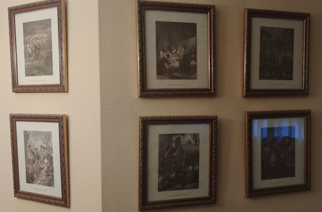 Lote de 6 cuadros tamaño folio