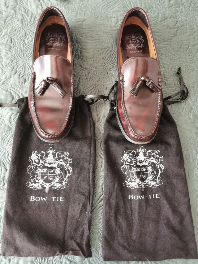 zapatos burdeos BOW-TIE (T45)