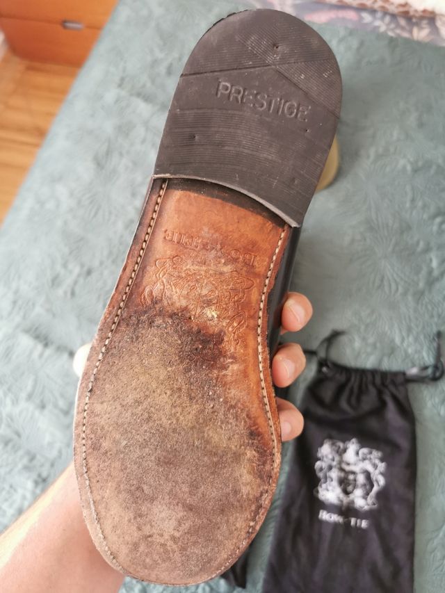 zapatos burdeos BOW-TIE (T45)