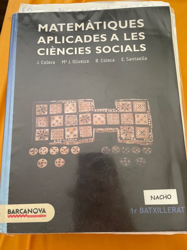 Libro Matematiques Aplicades a les Ciencies Social