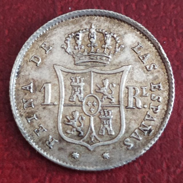 1 real de Isabel II. 1853. MBC+