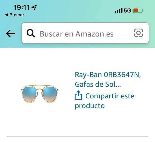 Gafas sol rayban
