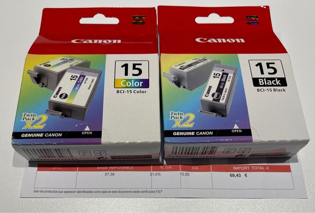 CORANTES PARA IMPRESSORAS DA MARCA CANON
