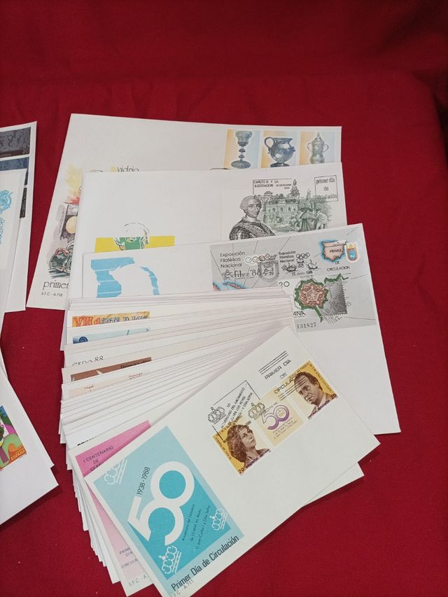 sobres primer día años 1988+1989