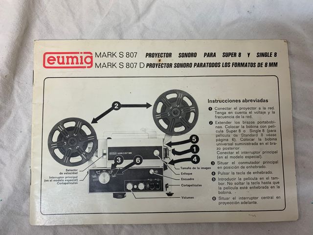 PROYECTOR EUMIG S-807 SUPER 8 