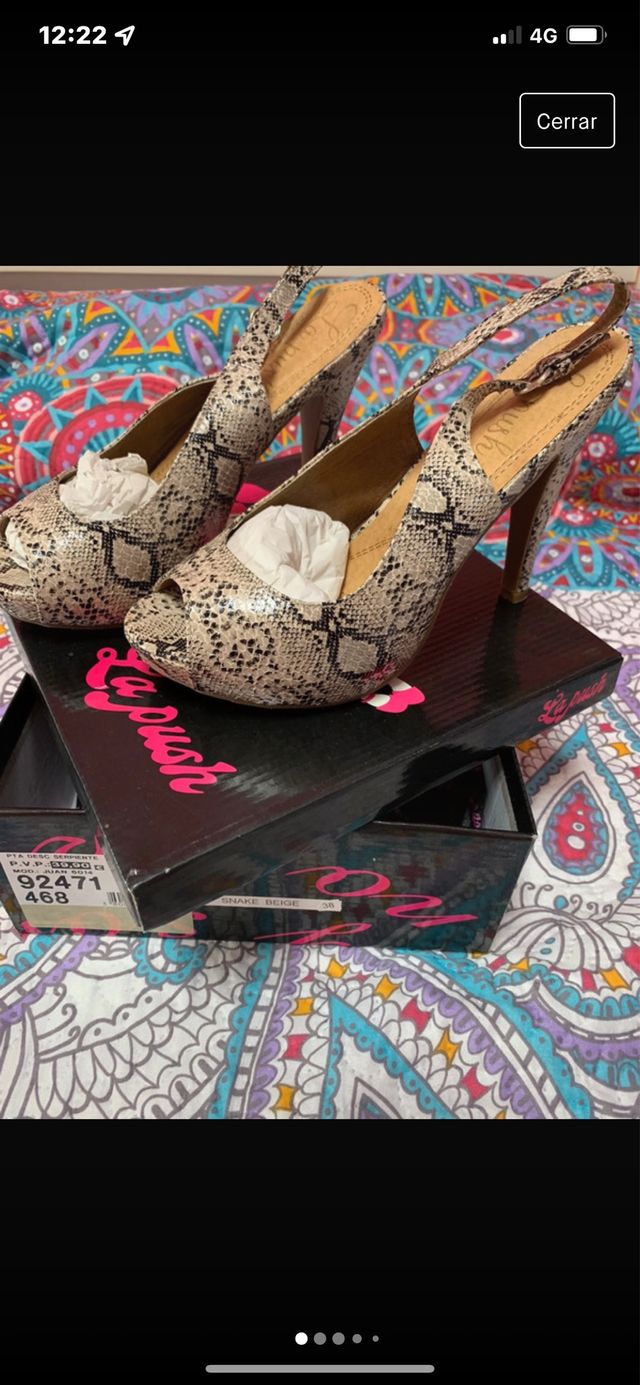 Zapatos de tacón talla 38