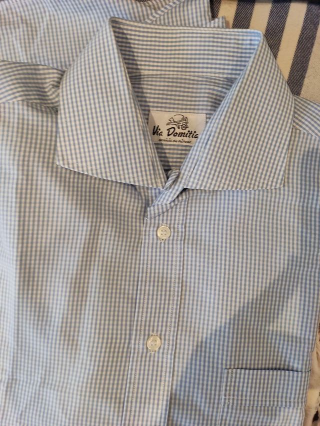 Preciosa camisa de hombre Marca VIA DOMITIA TM_L