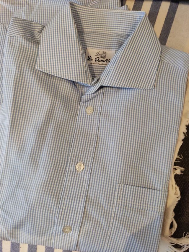 Preciosa camisa de hombre Marca VIA DOMITIA TM_L