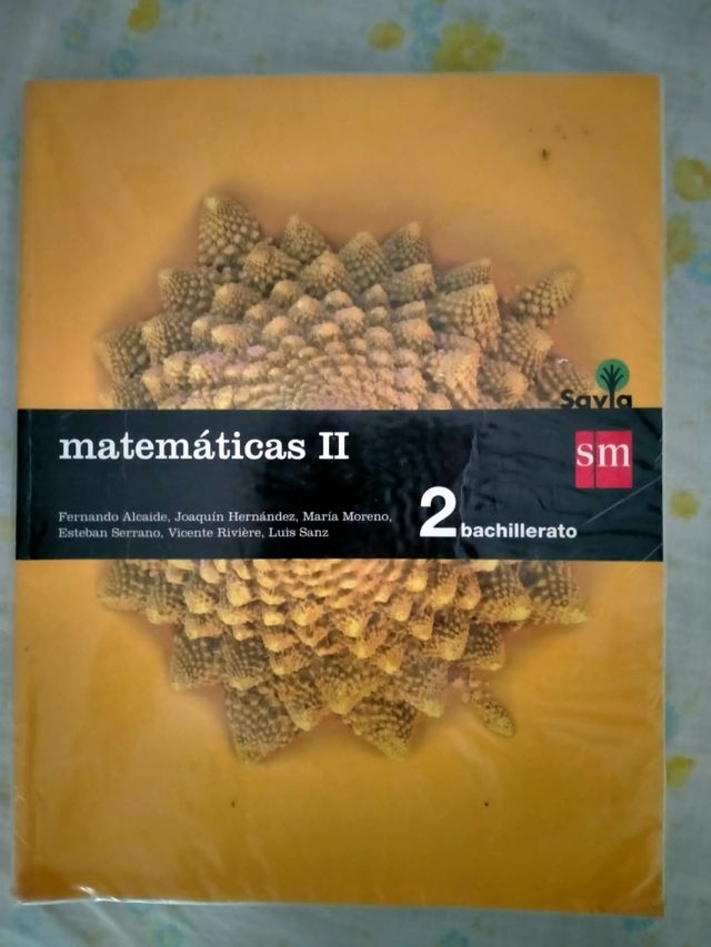 Libro de Matemáticas para 2⁰ de Bachillerato