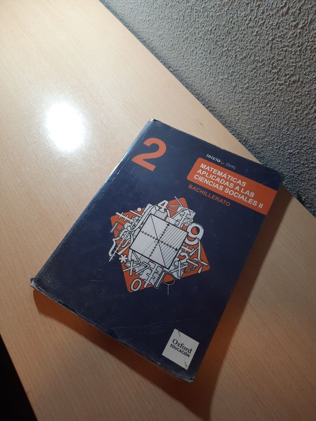 Libro Matemáticas Ciencias Sociales 2 bachillerato