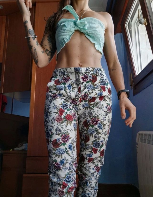 Pantalon Pinzas Zara