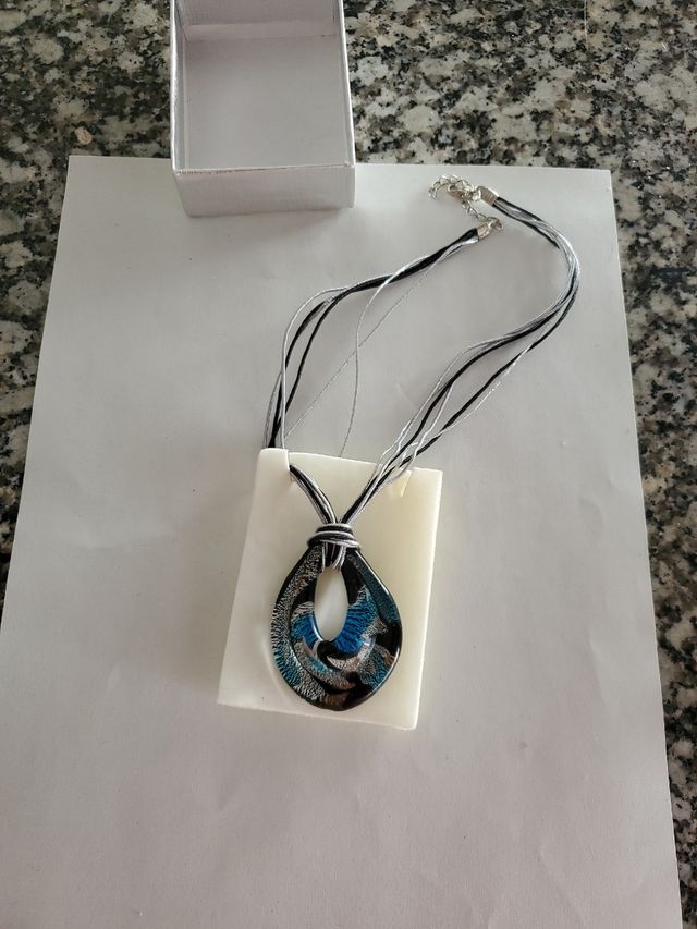 colgante de cristal de murano
