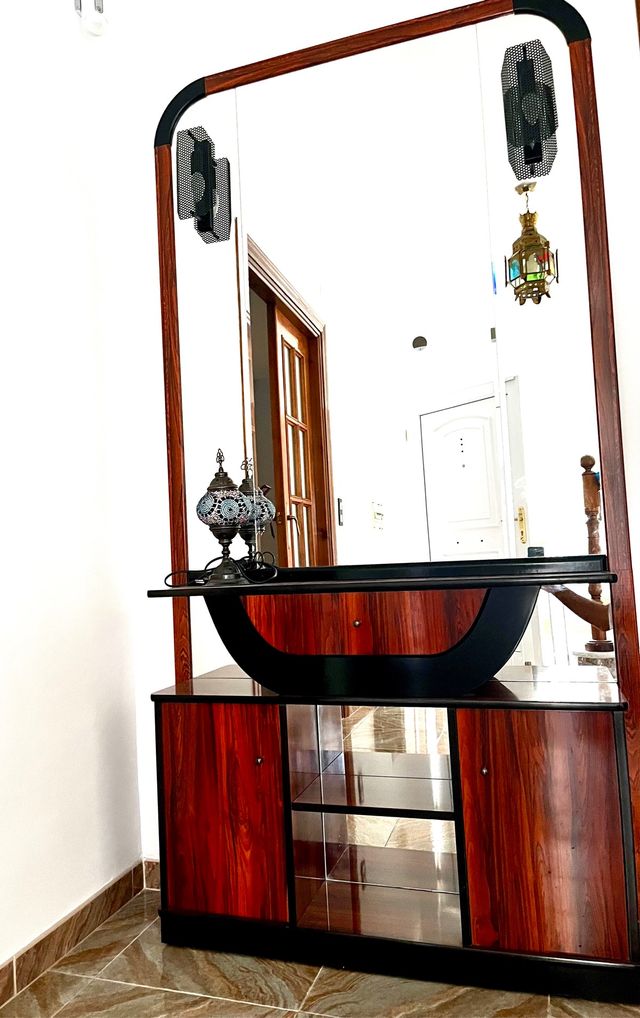 Mueble recibidor consola espejo