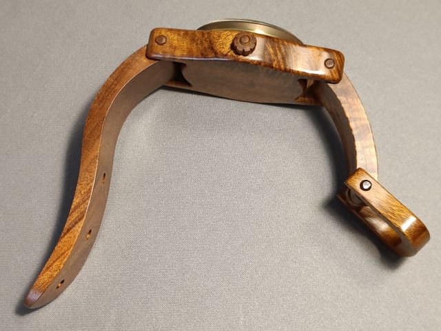 Reloj grande de madera estilo pulsera de Hawaii