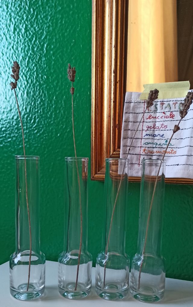 ampolle vintage di vetro decorative