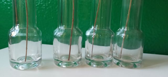 ampolle vintage di vetro decorative