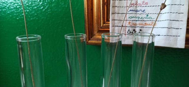 ampolle vintage di vetro decorative