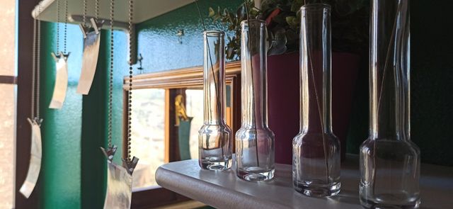 ampolle vintage di vetro decorative