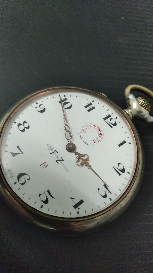 RELOJ DE BOLSILLO ANTIGUO Louis Roskopf - 1ª Paten
