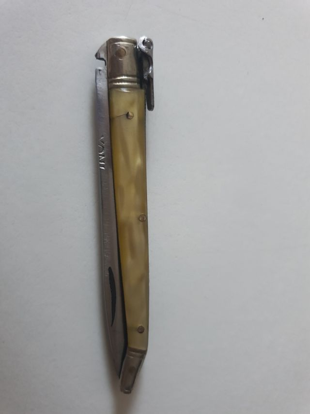 herramienta Antigua navaja cachas de nácar rota