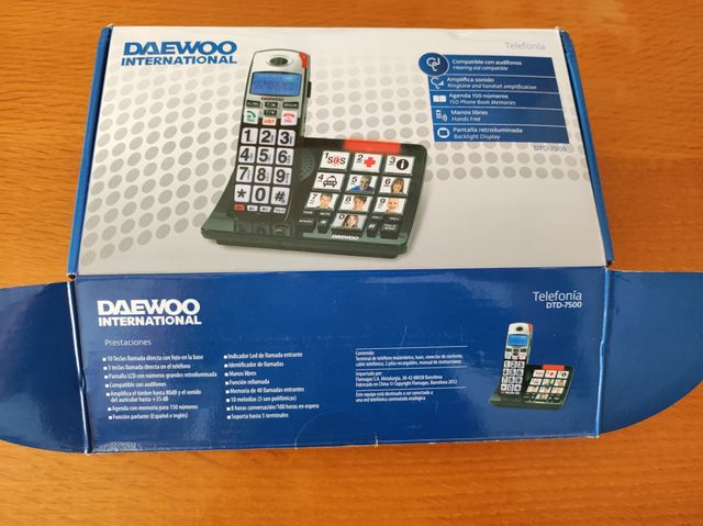 Teléfono sobremesa personas mayores