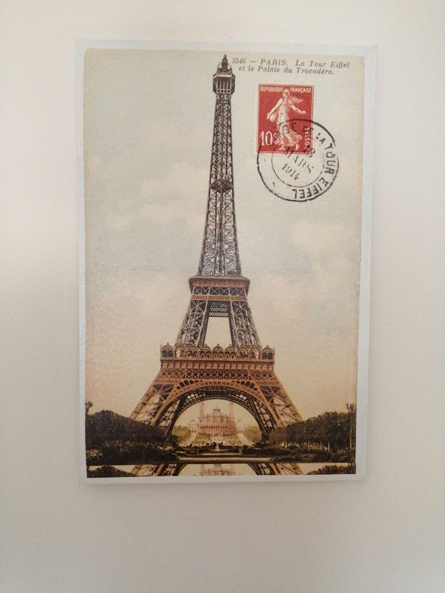 Cuadro pared Sello París Torre Eiffel.
