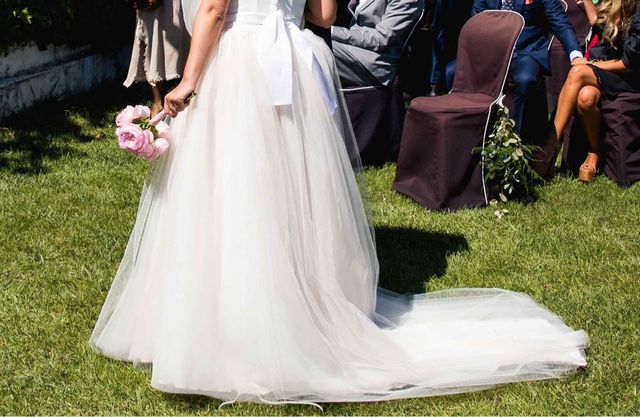 Falda Tul Novia y regalo bata de novia Etam