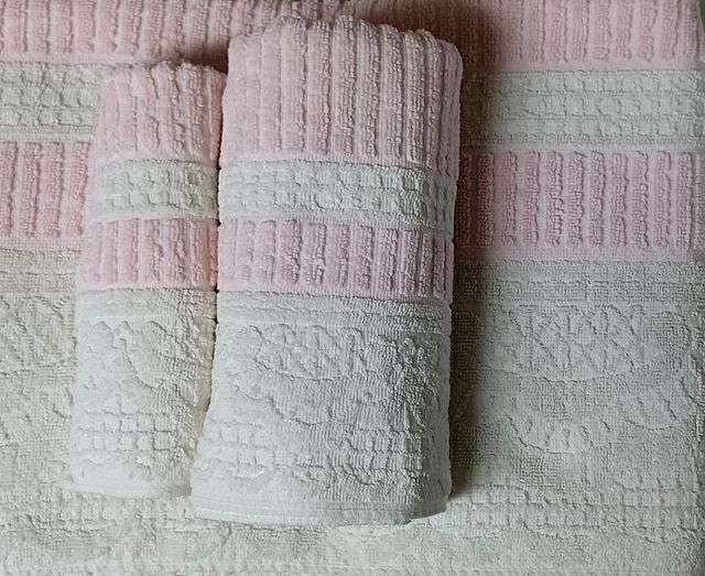 Juego Toallas Blancas Algodon