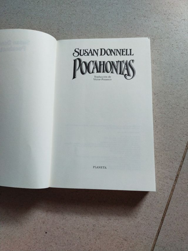 Libro "Pocahontas", Susan Donnell