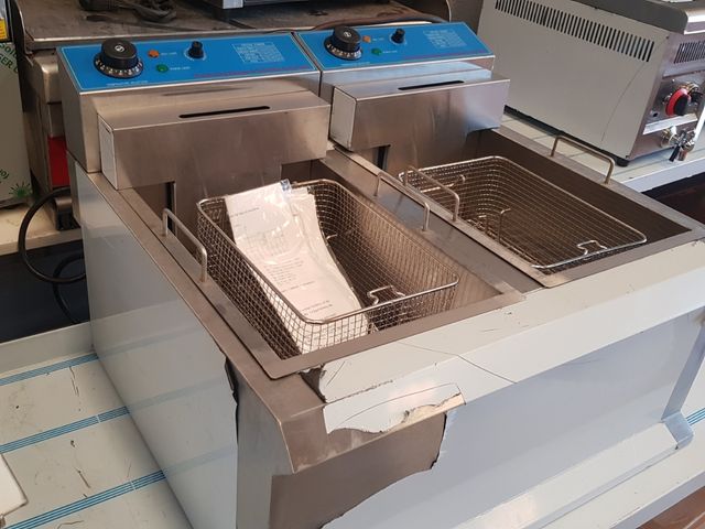 freidora 12+12 litros