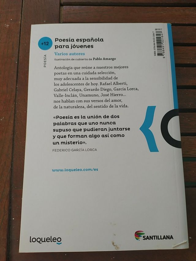 Poesía española para jóvenes