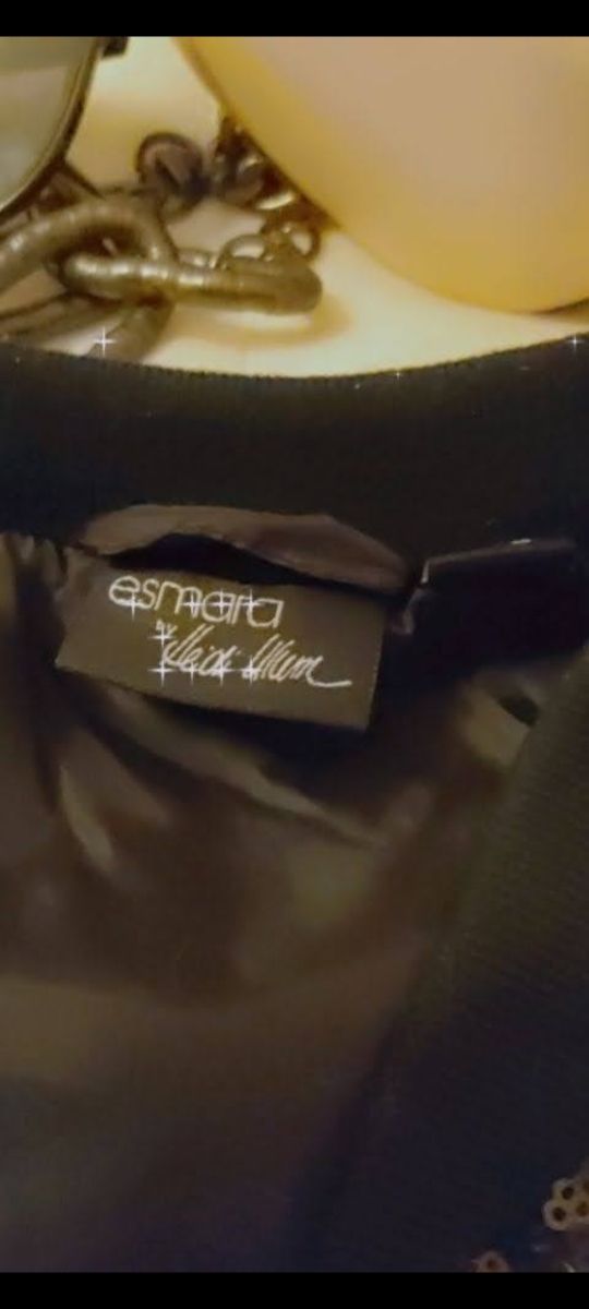 bomber paillette con zip