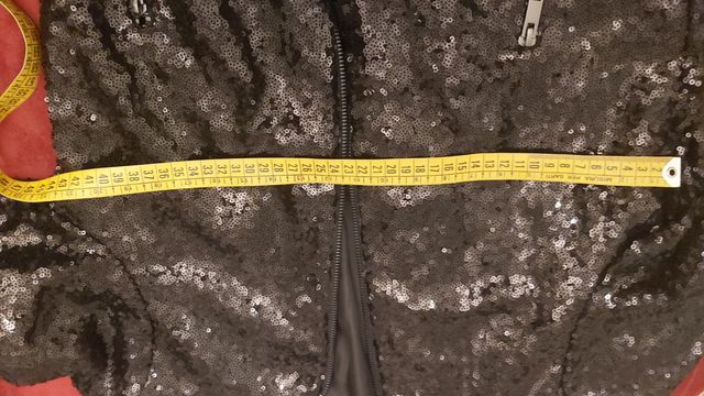 bomber paillette con zip