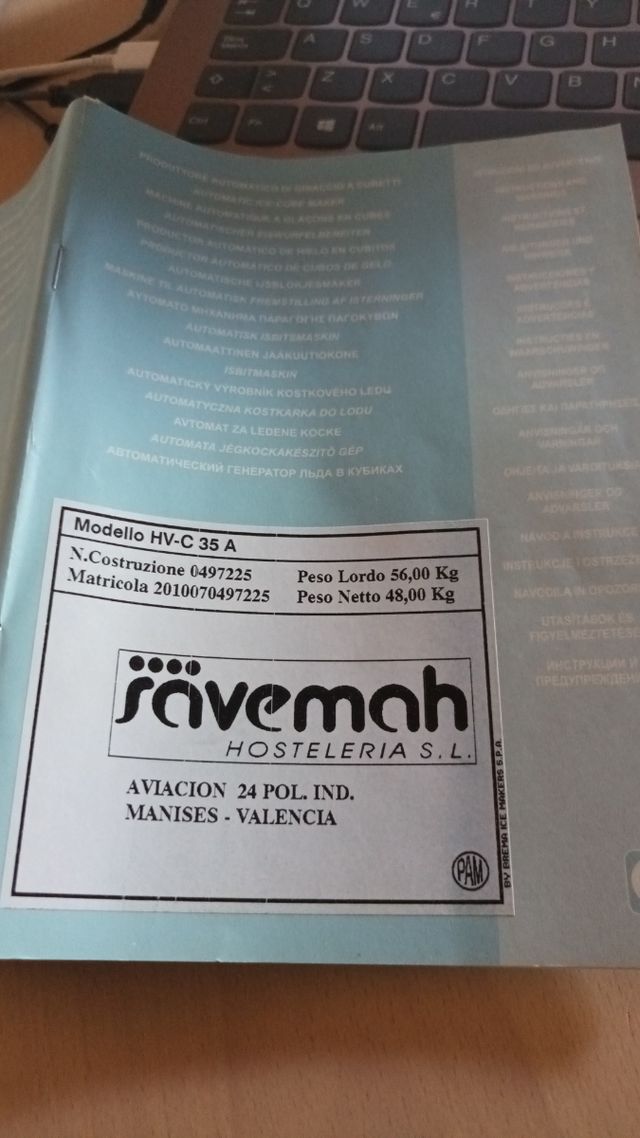 FABRICADOR DE HIELO BAR