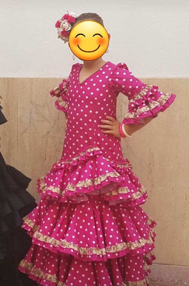 Vestido flamenca niña talla 28