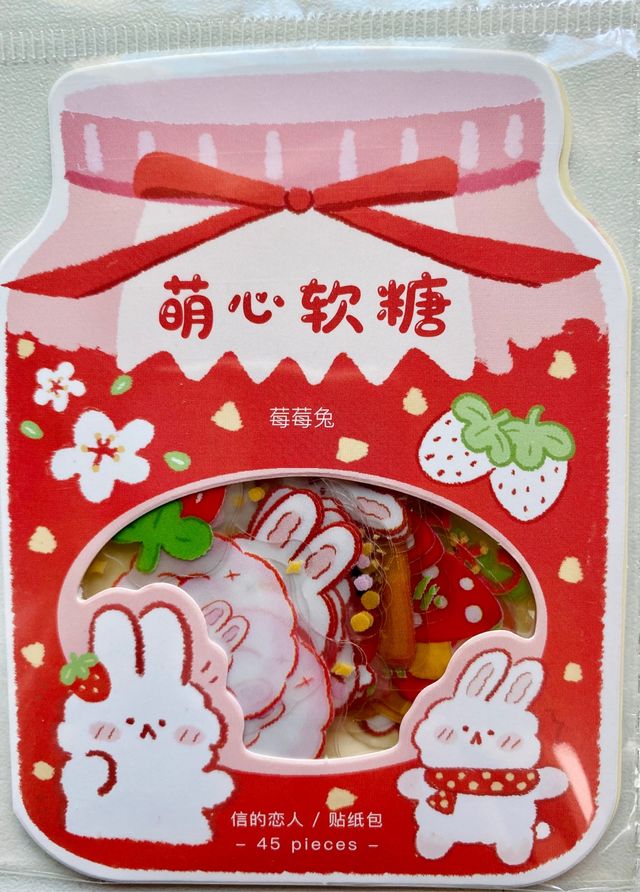 Pegatinas PVC conejito Moe