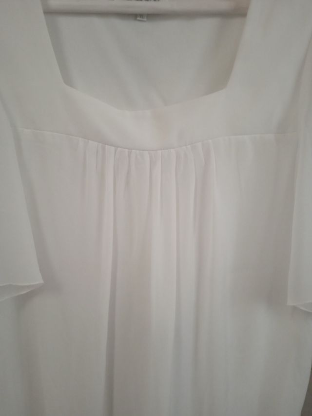 vestido en blanco talla xl